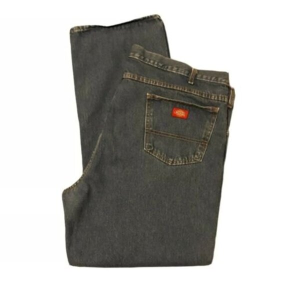 Dickies Other - Dickies Mens 46" x 32" Straight Fit Blue Denim Jeans Work Jeans